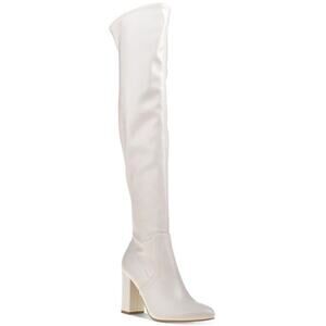 Wild Pair Bravy over the knee stretch boots off-white - 8